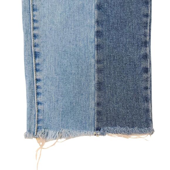 Pacsun Jeans Womens 32x24 Two-Tone Blue High Rise Straight Cotton Retro Y2K - Picture 7 of 12